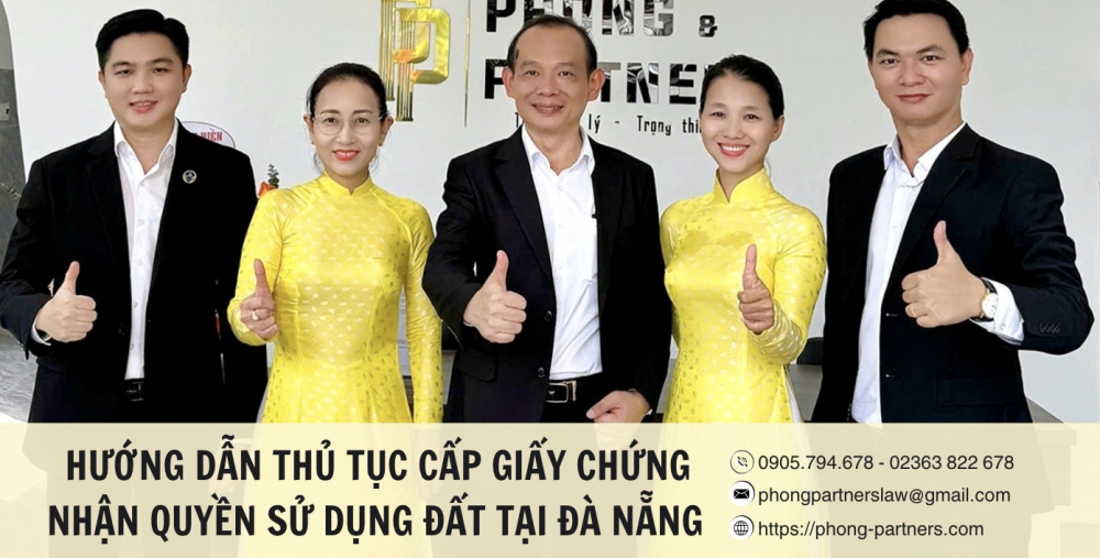 HƯỚNG DẪN THỦ TỤC CẤP GIẤY CHỨNG NHẬN QUYỀN SỬ DỤNG ĐẤT TẠI ĐÀ NẴNG 