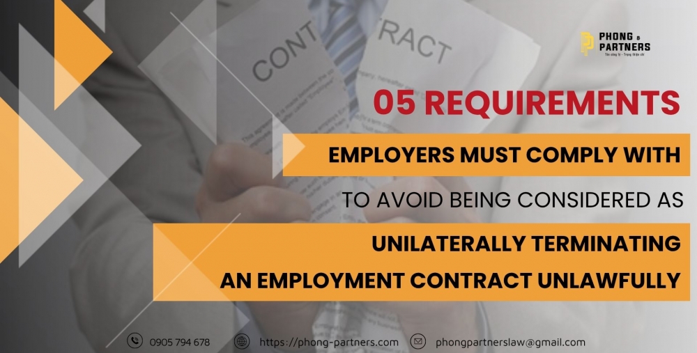 05 REQUIREMENTS EMPLOYERS MUST COMPLY WITH TO AVOID BEING CONSIDERED AS UNILATERALLY TERMINATING AN EMPLOYMENT CONTRACT UNLAWFULLY