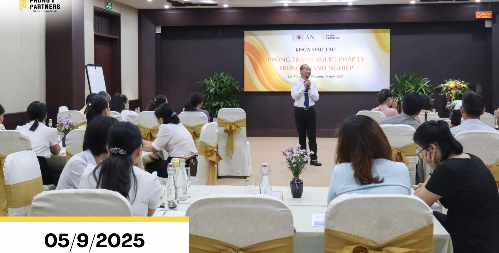 HOÀN THÀNH KHÓA ĐÀO TẠO “PHÒNG TRÁNH RỦI RO PHÁP LÝ TRONG DOANH NGHIỆP” – NÂNG CAO NĂNG LỰC QUẢN TRỊ, BẢO VỆ UY TÍN DOANH NGHIỆP