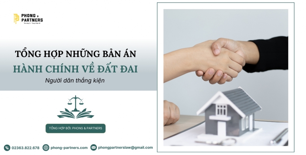 TỔNG HỢP BẢN ÁN HÀNH CHÍNH VỀ ĐẤT ĐAI_NGƯỜI DÂN THẮNG KIỆN