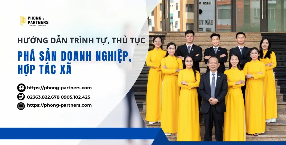 HƯỚNG DẪN TRÌNH TỰ, THỦ TỤC PHÁ SẢN DOANH NGHIỆP, HỢP TÁC XÃ