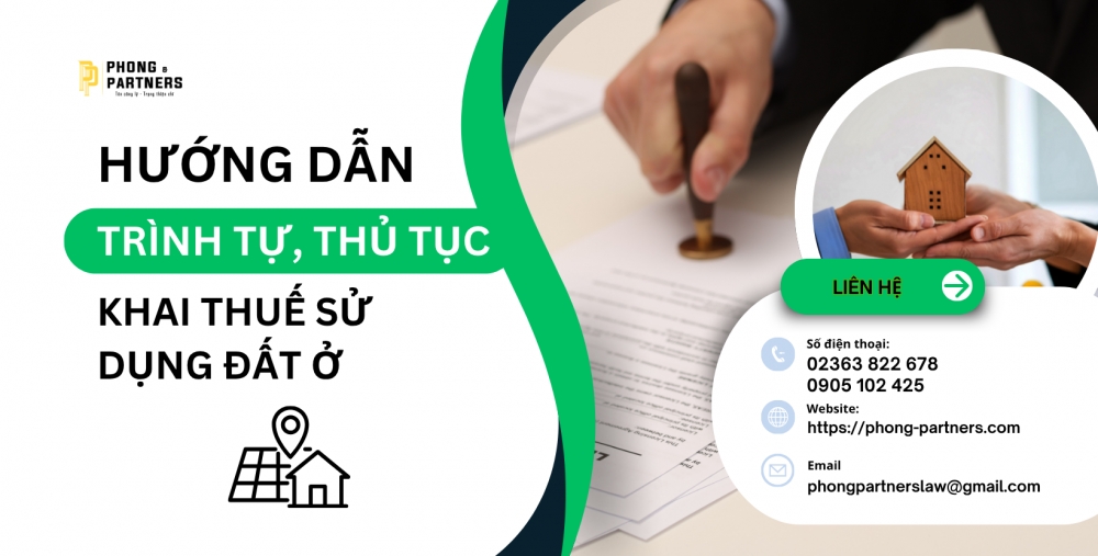 TRÌNH TỰ, THỦ TỤC, HỒ SƠ KHAI THUẾ SỬ DỤNG ĐẤT Ở