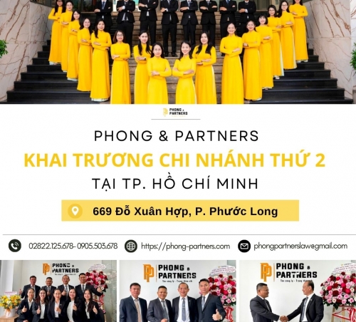 PHONG & PARTNERS - THÀNH LẬP CHI NHÁNH THỨ HAI TẠI TP. HCM