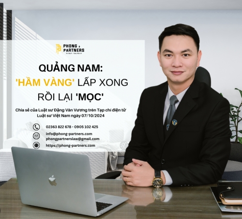 QUẢNG NAM: 'HẦM VÀNG' LẤP XONG RỒI LẠI 'MỌC'