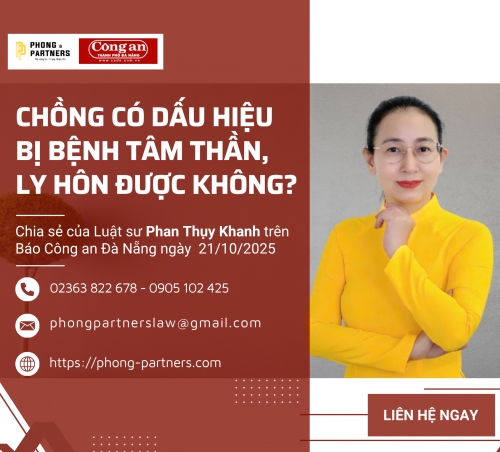  CHỒNG CÓ DẤU HIỆU BỊ BỆNH TÂM THẦN, LY HÔN ĐƯỢC KHÔNG?