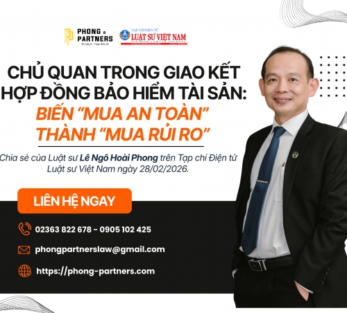 CHỦ QUAN TRONG GIAO KẾT HỢP ĐỒNG BẢO HIỂM TÀI SẢN: BIẾN 