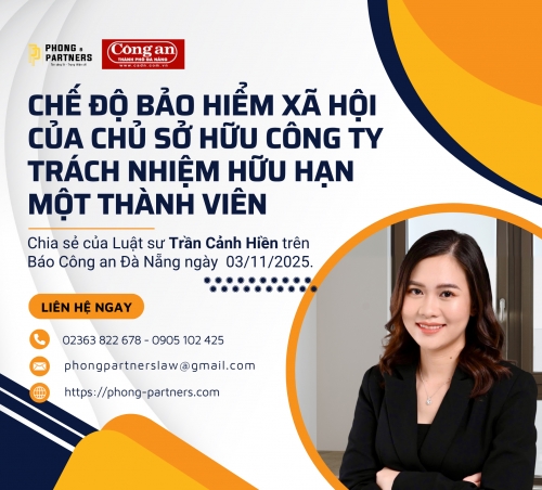 CHẾ ĐỘ BẢO HIỂM XÃ HỘI CỦA CHỦ SỞ HỮU CÔNG TY TNHH MỘT THÀNH VIÊN