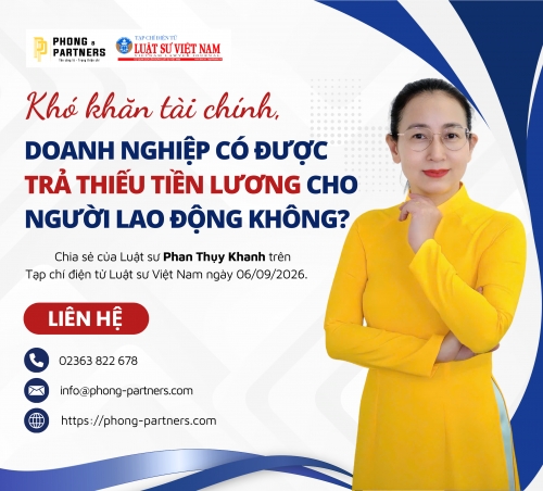 KHÓ KHĂN TÀI CHÍNH, DOANH NGHIỆP CÓ ĐƯỢC TRẢ THIẾU TIỀN LƯƠNG CHO NGƯỜI LAO ĐỘNG KHÔNG? 