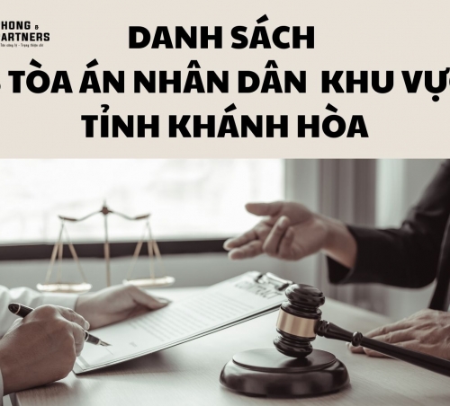 DANH SÁCH 8 TÒA ÁN NHÂN DÂN KHU VỰC TỈNH KHÁNH HOÀ