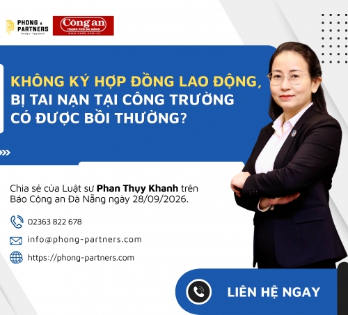 KHÔNG KÝ HỢP ĐỒNG LAO ĐỘNG, BỊ TAI NẠN TẠI CÔNG TRƯỜNG CÓ ĐƯỢC BỒI THƯỜNG?