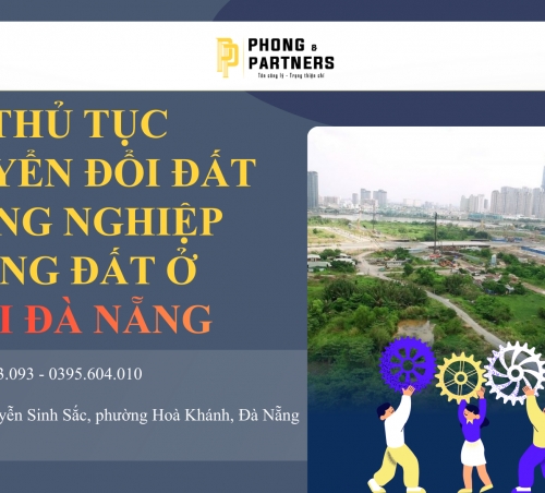 THỦ TỤC CHUYỂN ĐỔI ĐẤT NÔNG NGHIỆP SANG ĐẤT Ở TẠI ĐÀ NẴNG