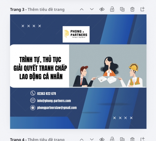TRÌNH TỰ, THỦ TỤC GIẢI QUYẾT TRANH CHẤP LAO ĐỘNG CÁ NHÂN