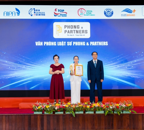PHONG & PARTNERS ĐƯỢC VINH DANH TOP 10 HÃNG LUẬT TIÊU BIỂU VIỆT NAM 2022 - 2026 