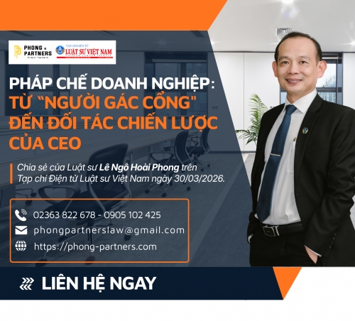 PHÁP CHẾ DOANH NGHIỆP: TỪ 
