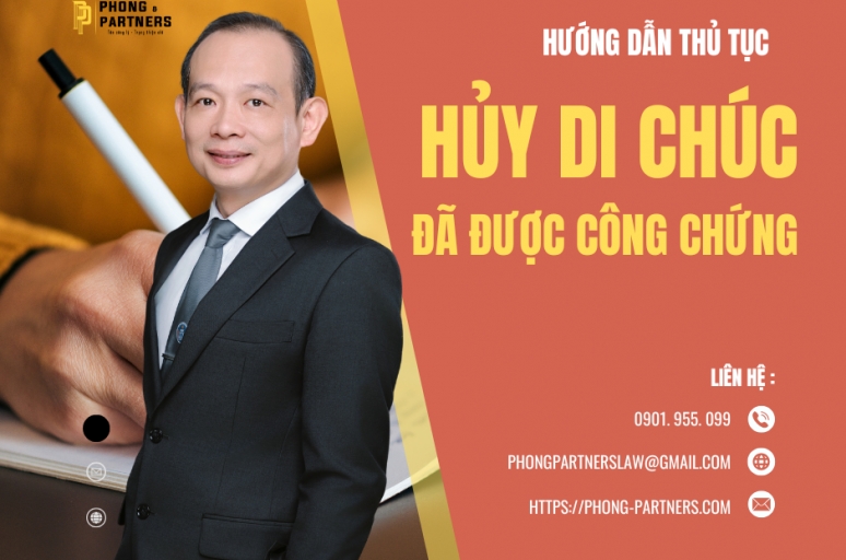 HƯỚNG DẪN THỦ TỤC HỦY DI CHÚC ĐÃ ĐƯỢC CÔNG CHỨNG TẠI SÓC TRĂNG