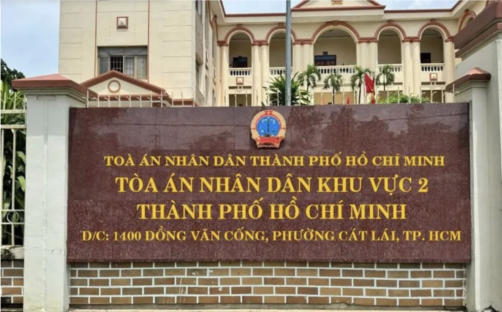 TAND khu vực 2 TP.HCM kế thừa nhiệm vụ, quyền hạn của TAND. TP Thủ Đức